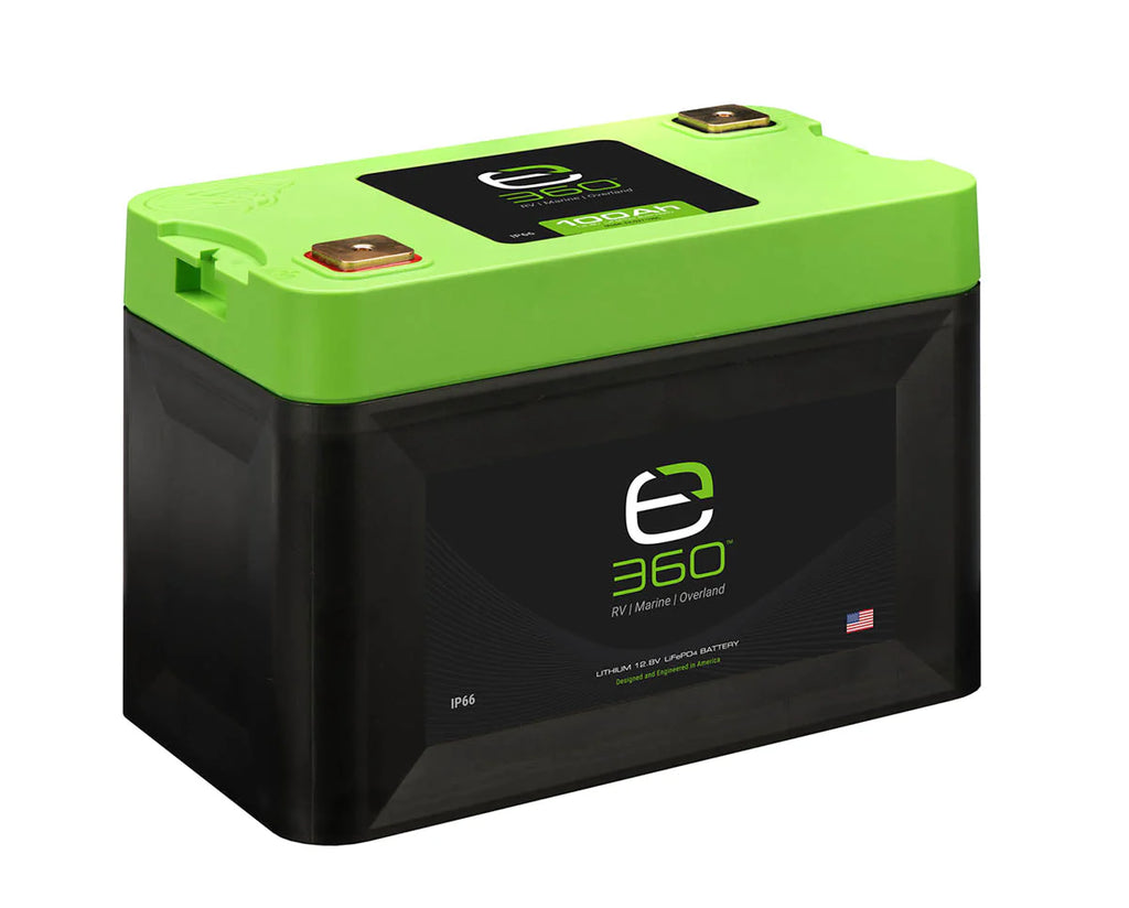 E360 100 Ah G27 High-Density LiFePO4 Deep Cycle Battery