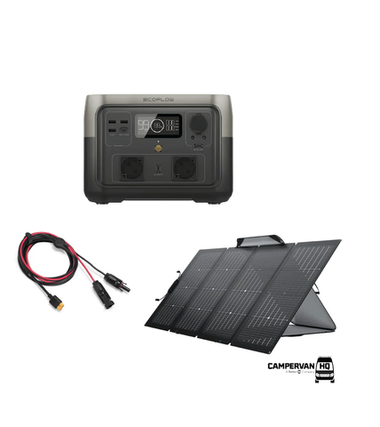 EcoFlow, RIVER 2 Max LiFePO4 Battery 512Wh Solar Generator Kit