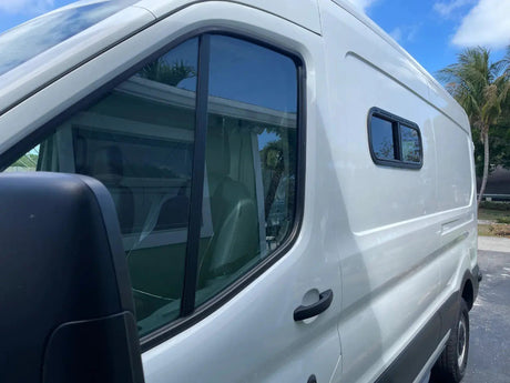 VWD Universal Fit Overlander Van Bunk Window O.D. 31-5/16" x 10-3/16" (OVR3009)_Installed Side View 1 - Campervan HQ