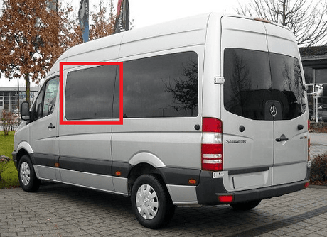 Mercedes Sprinter ( 2007+) Driver Side Forward Fixed Window ( Side View ) - Campervan HQ