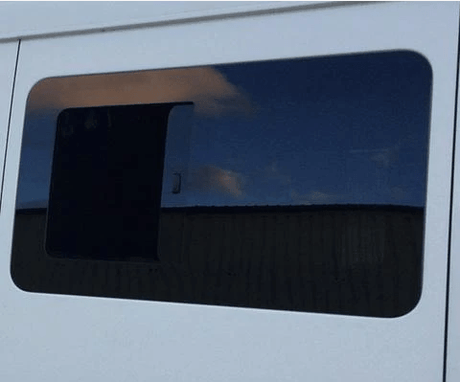 Mercedes Sprinter ( 2002-2006 ) Passenger Side Front Half-Slider Window ( Open ) - Campervan HQ