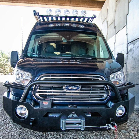Aluminess Ford Transit Front Winch Bumper (2015-2019) – Campervan HQ