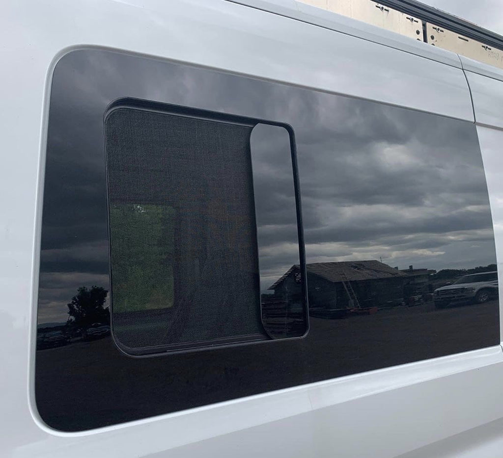 AM Auto Ford Transit 2015+ Driver Side Forward Half-Slider Screened Wi ...