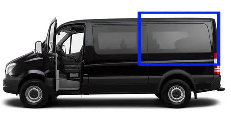 VWD Mercedes Sprinter Van Fixed Window 2007+ Driver Side Rear Quarter 144"WB (DTSPCR020) - Campervan HQ