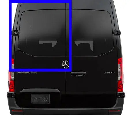 VWD Mercedes Sprinter Van Fixed Window 2019+ Driver Side Rear Cargo Door (DTSPCR017) - Campervan HQ