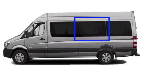 VWD Mercedes Sprinter Van Fixed Window 2007+ Driver Side Middle (DTSPCR002) - Campervan HQ