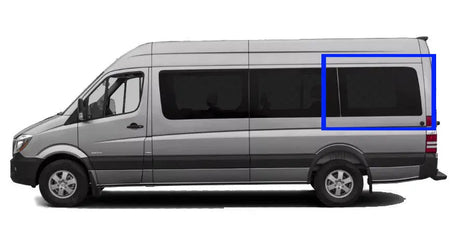 VWD Mercedes Sprinter Van Fixed Window 2007+ Driver Side Rear Quarter 170"WB (DTSPCR003) - Campervan HQ